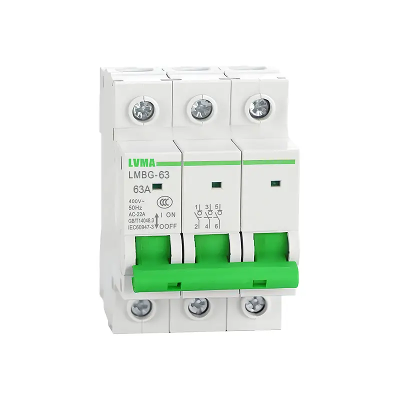 LMBG-63 DIN Rail MCB Isolator Switch 1P 2P 3P 4P Low Voltage Circuit Breaker (2)