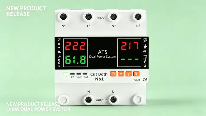 Dual Display Automatic Transfer Switch Dual Display Automatic Transfer Switch
