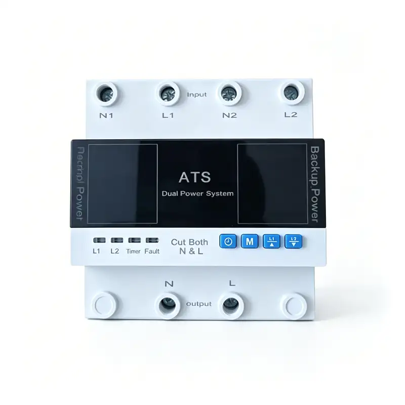 Digital Display ATS Switch | 220V Dual Power Transfer Switch - Image 2