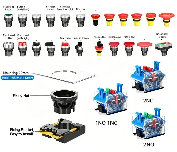 LA38 Push Button Switch-1