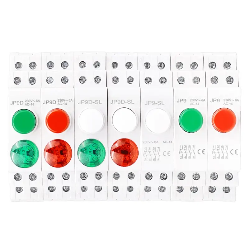 DIN Rail LED Indicator Light 18mm AC DC Modular Pilot Lamp CE ROHS (2)