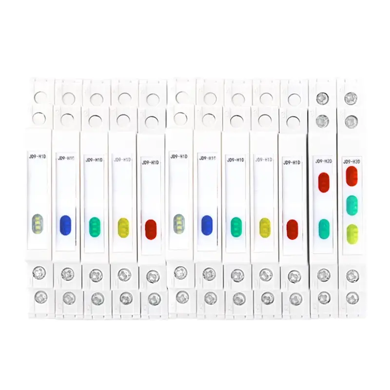 DIN Rail LED Indicator Light 18mm AC DC Modular Pilot Lamp CE ROHS (3)