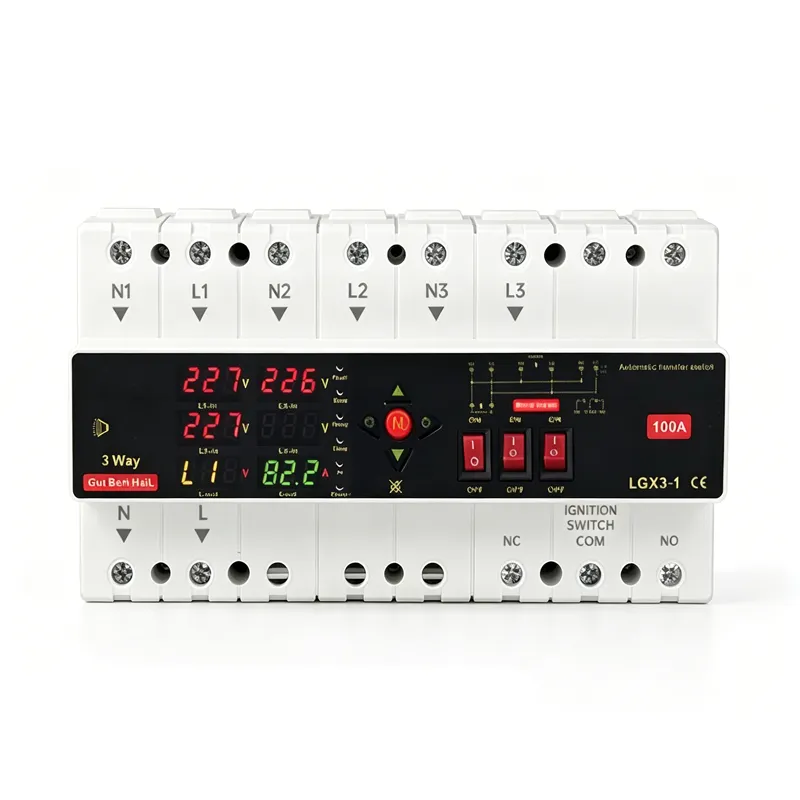 LMGQF-100ATS 4 Way Automatic Transfer Switch | 100A ATS Voltage Protection - 图片 2