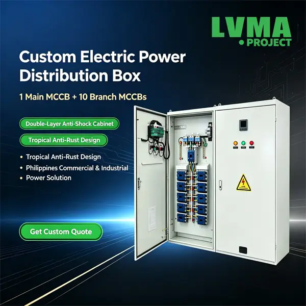 LVMA Project Philippines Custom Manual Transfer Switch Cabinet