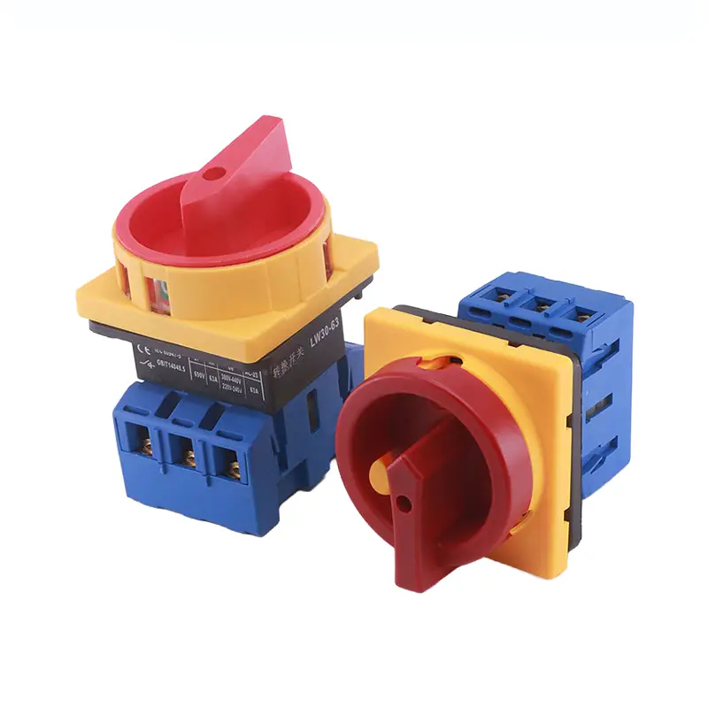 LW30 load break rotary switch LW30 panel mount power disconnect switch CE CCC certified load break changeover switch industrial cabinet rotary isolator