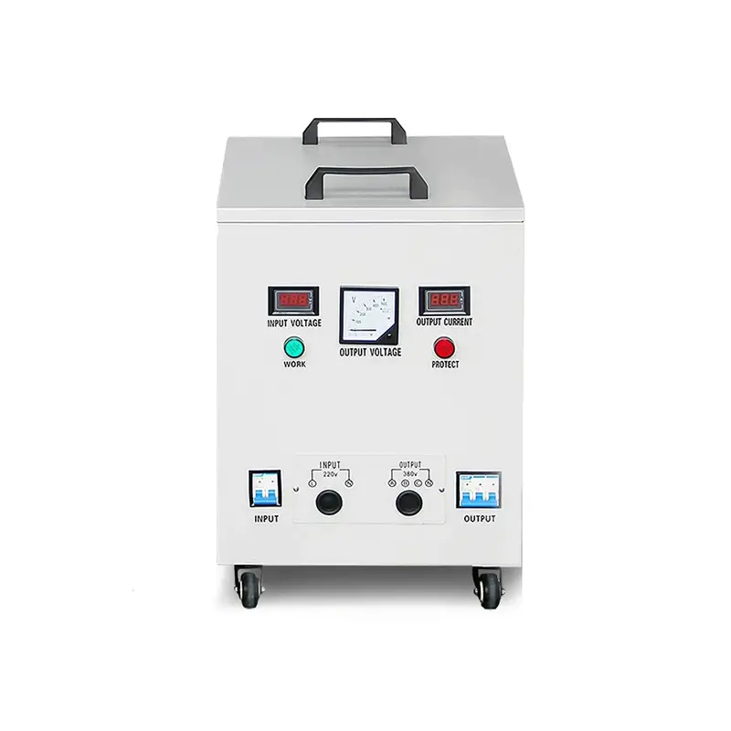 Single-phase 220V to three-phase 380V step-up transformer