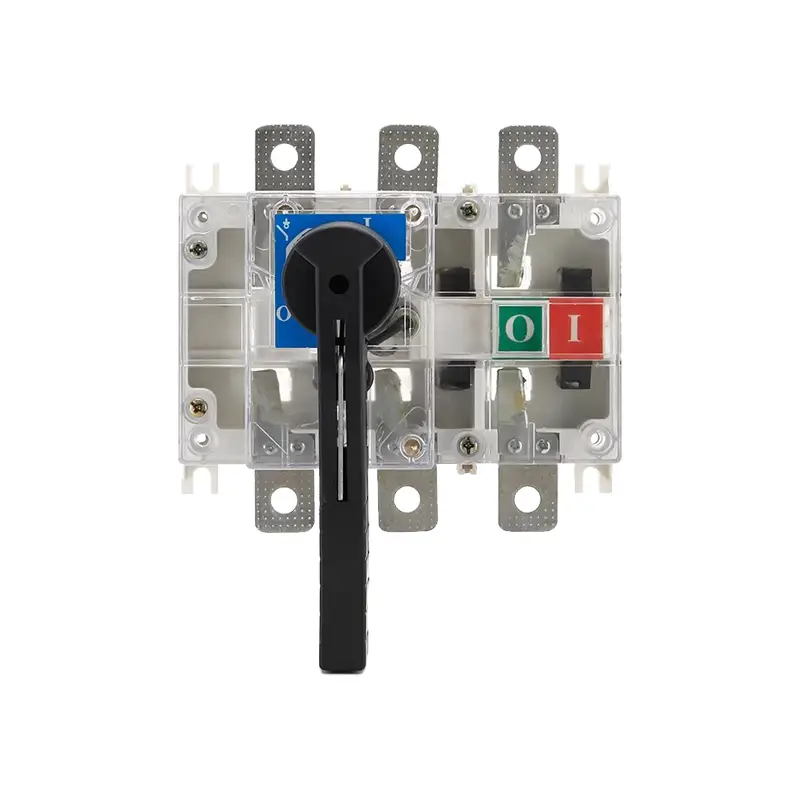 LMGL series transparent load isolation switch 4P manual disconnect knife switch with visible contacts for industrial power distribution cabinet