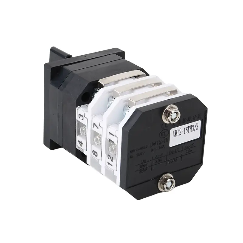 LVMA LW12 series universal rotary changeover switch silver alloy contact multi‑gear panel mounting cam selector switch for control cabinet (3)