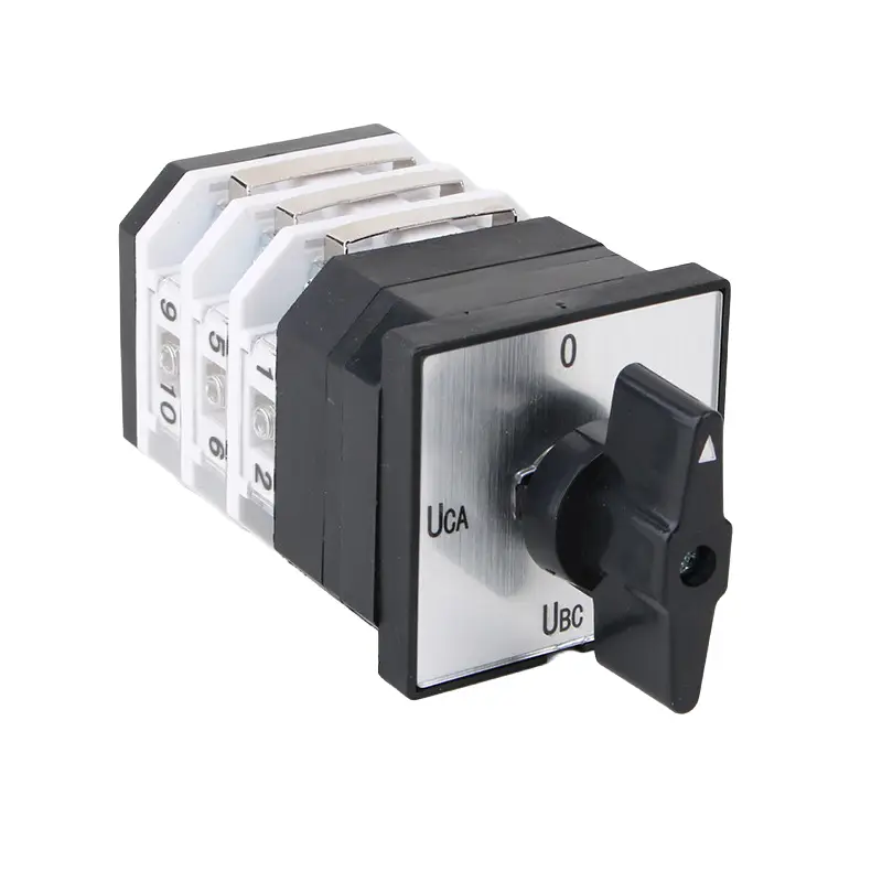 LVMA LW12 series universal rotary changeover switch silver alloy contact multi‑gear panel mounting cam selector switch for control cabinet