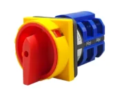 LVMA LW26GS series lockable rotary main power changeover switch NOOFF 2‑position silver contact flame‑retardant panel mount safety disconnect cam switch