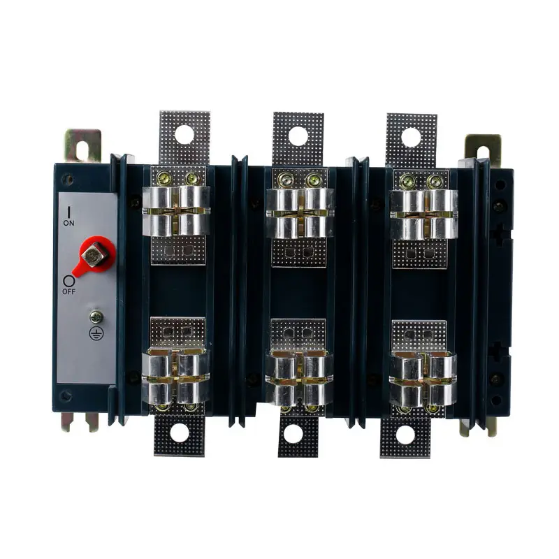 LVMA QSA series fuse‑type manual change‑over knife switch 3P 63‑1250A heavy‑duty cabinet‑mount load break isolator