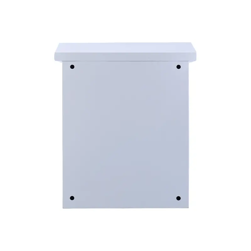 LVMA outdoor double door weatherproof electrical enclosure open view with inner door and transparent viewing window wall mount metal distribution box (4)