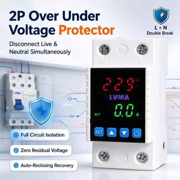 2P Over Under Voltage Protector 2P Over Under Voltage Protector