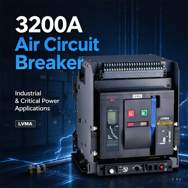 3200A air circuit breaker installed in low voltage main switchgear for industrial power distribution 3200A air circuit breaker installed in low voltage main switchgear for industrial power distribution