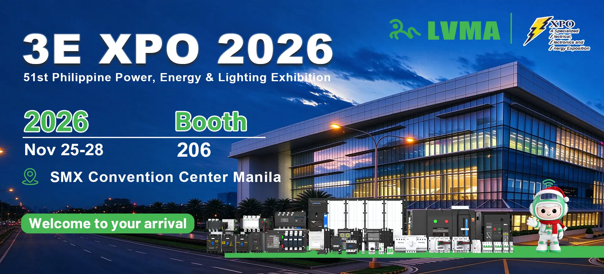 LVMA exhibition banner for 3E XPO 2026 Manila